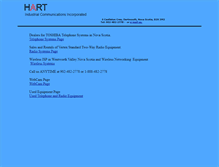 Tablet Screenshot of hartcomm.ca
